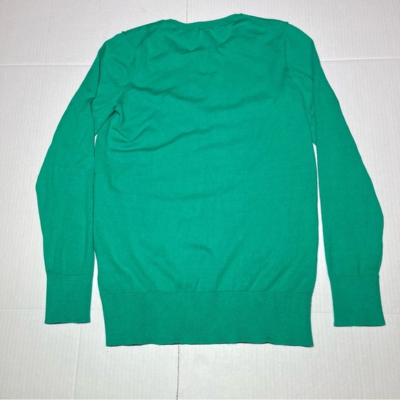 Lark & Ro Green Knit Pullover Sweater Womens Size Medium Office Professional - Picture 5 of 8